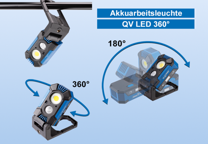 Maximale Flexibilität mit der ELSPRO QV LED Akku 360° Beitragsbild